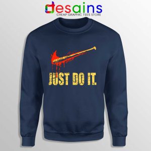 Lucille Just Do It Navy Sweatshirt The Walking Dead Sweater Size S-3XL