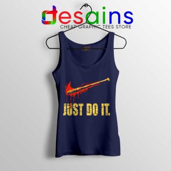 Lucille Just Do It Navy Tank Top The Walking Dead Tank Tops S-3XL