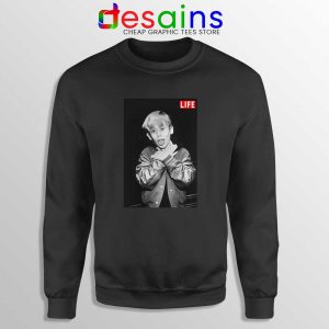 Macaulay Culkin Life Black Sweatshirt American Actor Sweater S-3XL