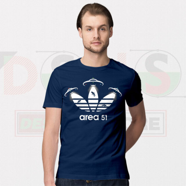 Meme Aliens Location Area 51 Adidas Tshirt