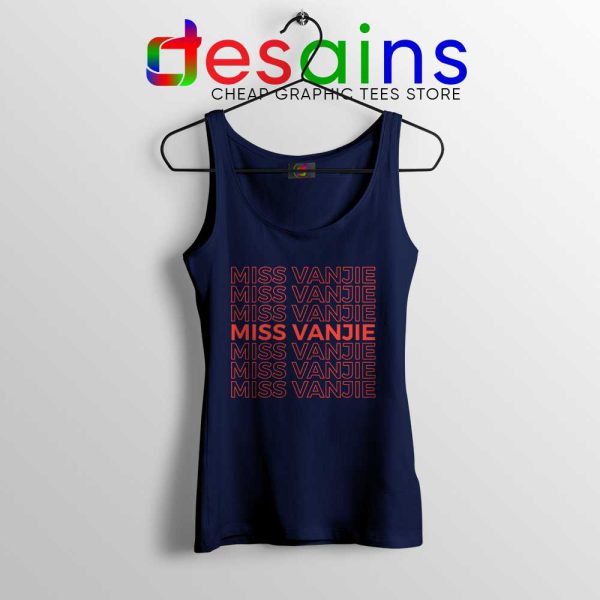 Miss Vanjie Drag Queen Navy Tank Top Vanessa Vanjie Mateo Tops