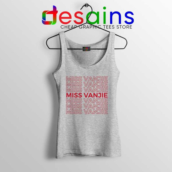 Miss Vanjie Drag Queen Sport Grey Tank Top Vanessa Vanjie Mateo Tops