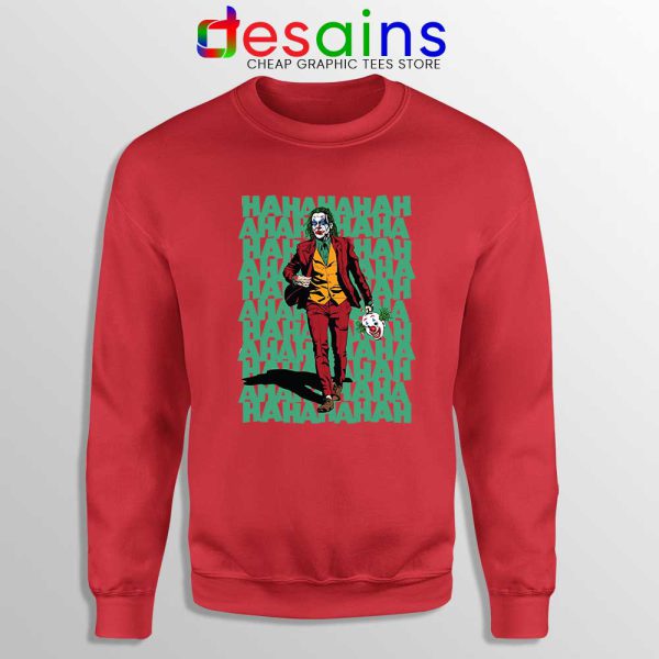 Mr Fleck Hahaha Joker Red Sweatshirt Film Joker 2019 Sweater S-3XL