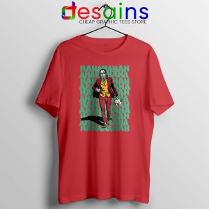 Mr Fleck Hahaha Joker Red Tshirt Film Joker 2019 Tee Shirts S-3XL