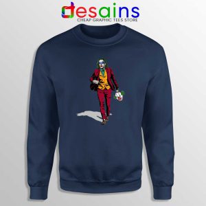 Mr Fleck Joker Navy Sweatshirt Joker 2019 Film Sweater GILDAN