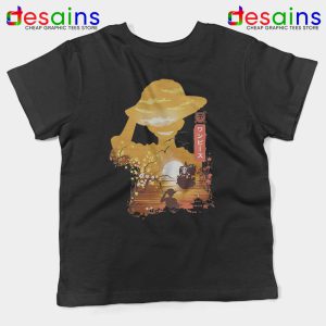 One Piece Manga Luffy Black Kids Tshirt Posters One Piece Youth Tees