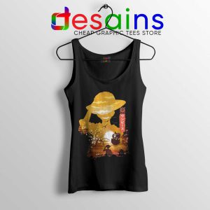 One Piece Manga Luffy Black Tank Top Posters One Piece Tank Tops