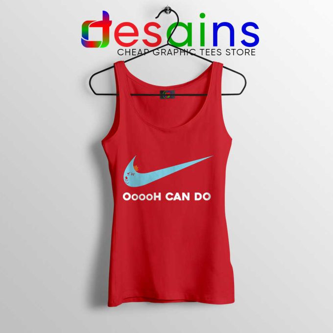 Oooh Can Do it Mr Meeseeks Red Tank Top Rick and Morty Tops