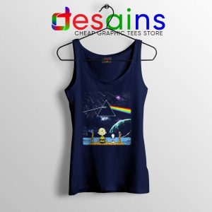 Pink Floyd Snoopy Navy Tank Top Dark Side Of The Moon Tank Tops S-3XL