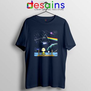 Pink Floyd Snoopy Navy Tshirt Dark Side Of The Moon Tee Shirts