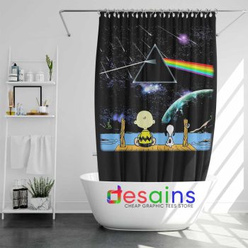 Pink Floyd Snoopy Shower Curtain Dark Side of the Moon Curtains