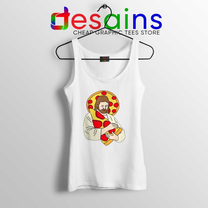 Pizza Jesus Tank Top Christmas Day Pizza Tank Tops S-3XL