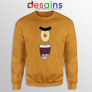 Plankton Evil Laugh Orange Sweatshirt Spongebob Plankton Sweater