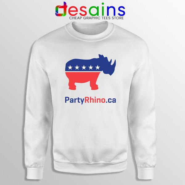 Rhino Party Logo Sweatshirt Rhinoceros Party Sweater S-3XL