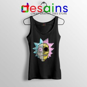 Rick Sanchez Head Dissected Black Tank Top Rick and Morty Tops S-3XL