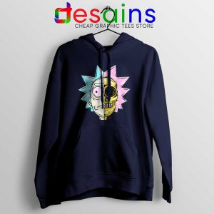 Rick Sanchez Head Dissected Navy Hoodie Rick and Morty Hoodies