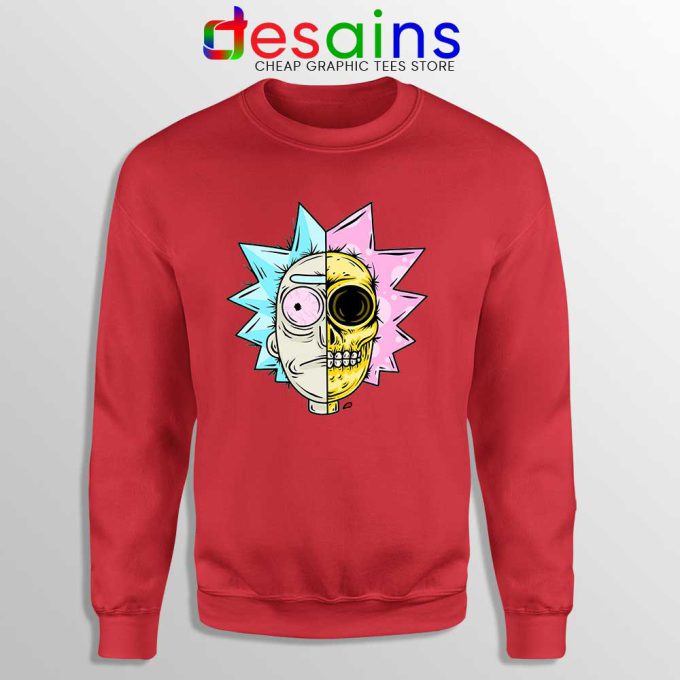 Rick Sanchez Head Dissected Red Sweatshirt Rick and Morty Sweater