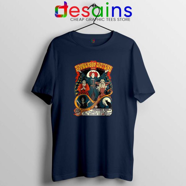 Sanderson Sisters Navy Tshirt Hocus Pocus Tee Shirts GILDAN S-3XL