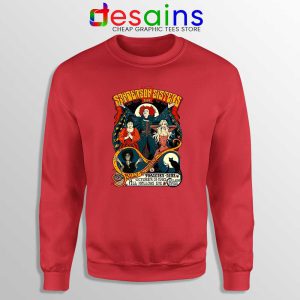 Sanderson Sisters Red Sweatshirt Hocus Pocus Sweater GILDAN USA