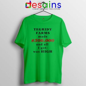 South Park Tegridy Farms Lime Green Tshirt Made $300,000 and all i got was HIGH