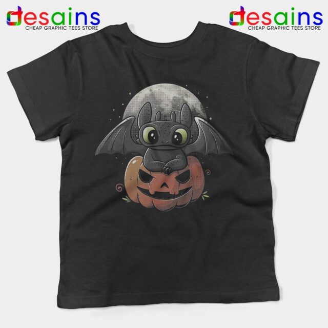 Spooky Toothless Dragon Kids Tshirt Funny Toothless Youth Tee Shirts