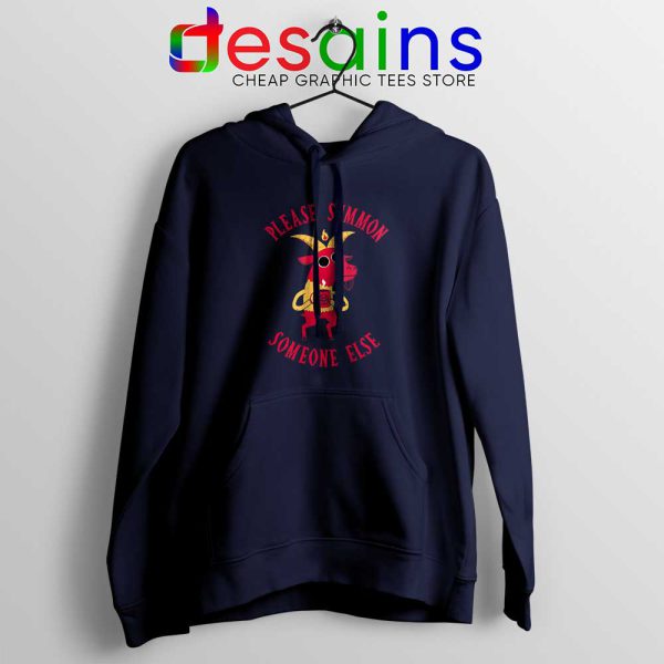 Summon Someone Else Navy Hoodie Demon Cute Hoodies Size S-2XL