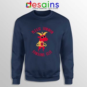 Summon Someone Else Navy Sweatshirt Demon Cute Sweater S-3XL