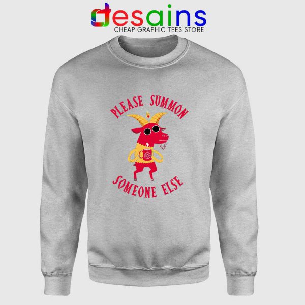 Summon Someone Else Sport Grey Sweatshirt Demon Cute Sweater S-3XL