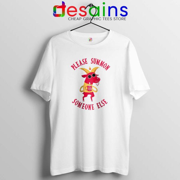 Summon Someone Else White Tshirt Demon Cute Tee Shirts S-3XL