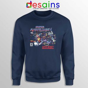 Super Marvel Kart Navy Sweatshirt The Avengers Characters Sweater