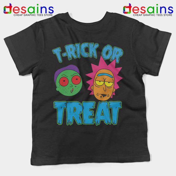 TRick Or TREAT Kids Tshirt Rick and Morty Halloween Youth Tee Shirts
