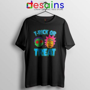 TRick Or TREAT Tshirt Funny Rick and Morty Tee Shirts S-3XL