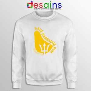 The Save Barbados Rum White Sweatshirt GILDAN USA Sweater S-3XL