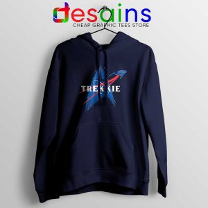 Trekkie NASA Logo Navy Hoodie Star Trek Merch Hoodies S-2XL