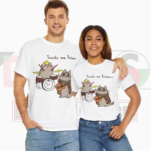 Twenty One Pusheens Tshirt - Music Band