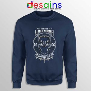 University Of Wakanda Navy Sweatshirt Black Panther Sweater S-3XL