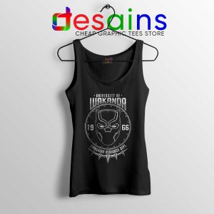 University Of Wakanda Tank Top Black Panther Tops Size S-3XL