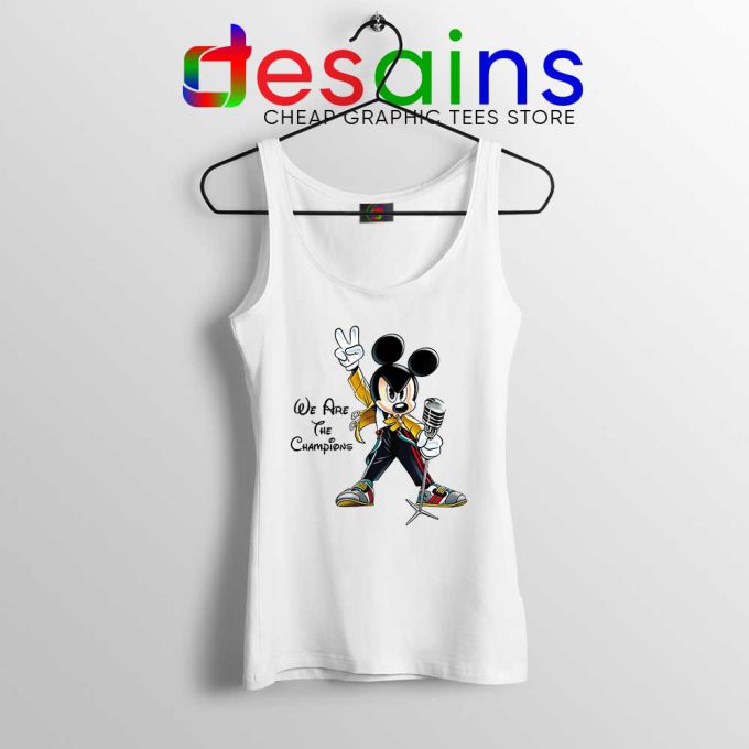We Are The Champions Mickey Freddie Tank Top Queen Tops S-3XL