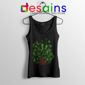 Area 51 Galactic Team Tank Top Alien Center Tank Tops S-3XL