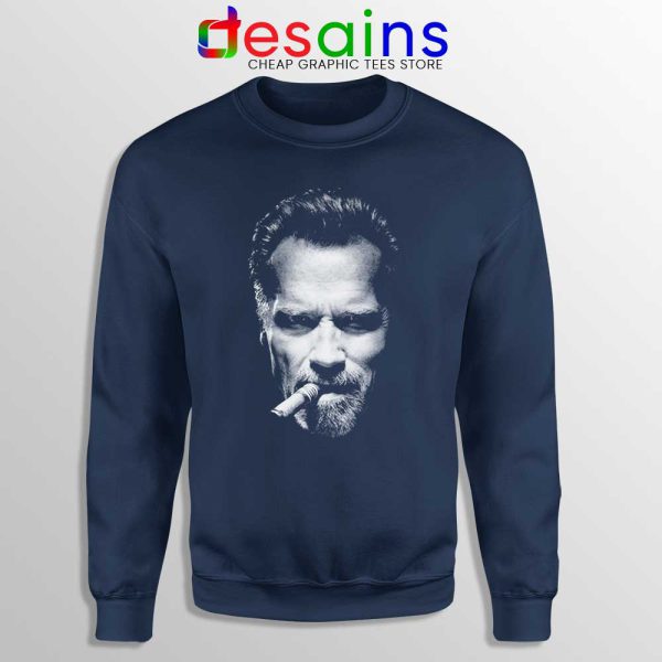 Arnold Schwarzenegger Terminator Navy Sweatshirt Arnold Sweater