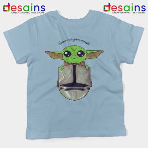 Baby Yoda Star Wars Light Blue Kids Tshirt Love Baby Yoda Tee Shirts Youth