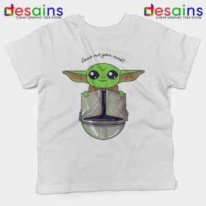 Baby Yoda Star Wars White Kids Tshirt Love Baby Yoda Tee Shirts Youth