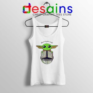 Baby Yoda Star Wars White Tank Top Love Baby Yoda Tank Tops S-3XL