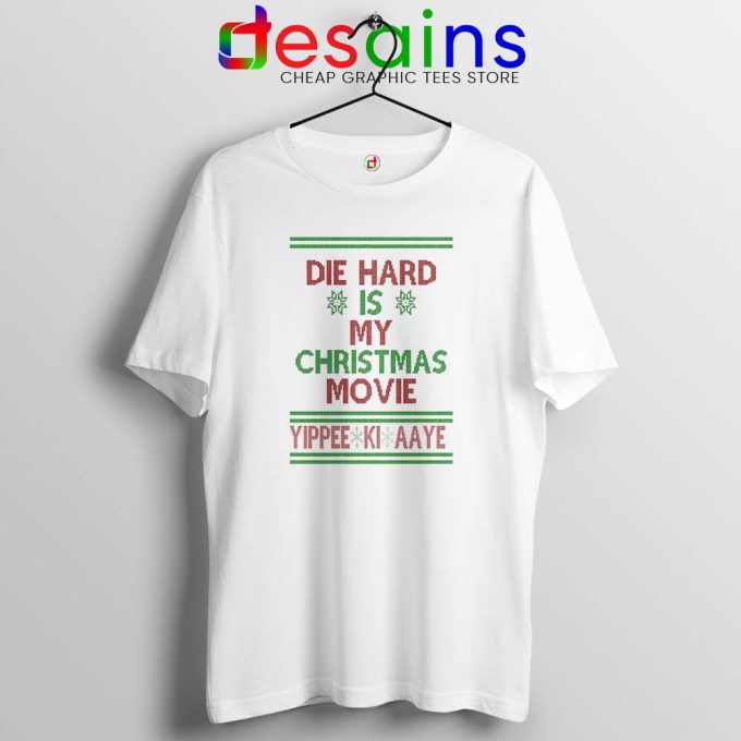 Die Hard is my Christmas Movie Tshirt Ugly Christmas Tee Shirts S-3XL