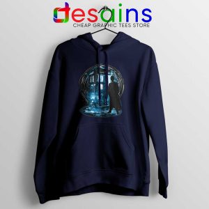Doctor Who 10th Storm Navy Hoodie Tenth Doctor Hoodies S-2XL