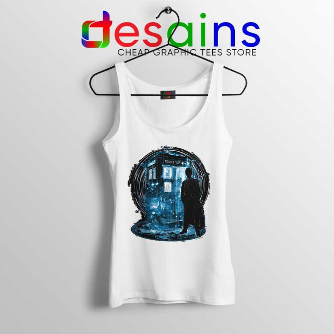 Doctor Who 10th Storm White Tank Top Tenth Doctor Tank Tops