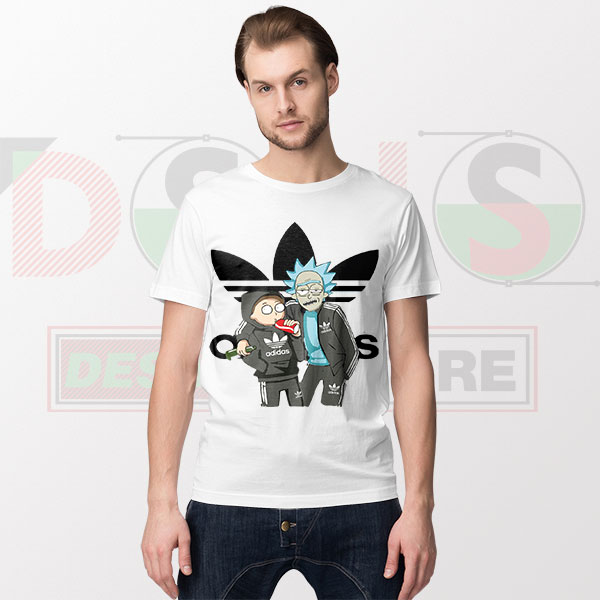 Fashion Rick Morty Adidas Clothes Tshirt