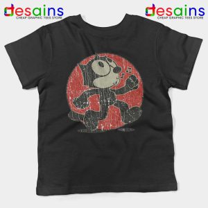 Felix the Cat Vintage Black Kids Tshirt Cartoon Character Tees