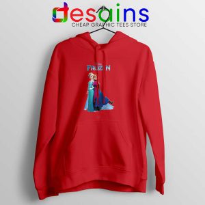 Frozen Anna and Elsa Red Hoodie Frozen 2 Film Hoodies