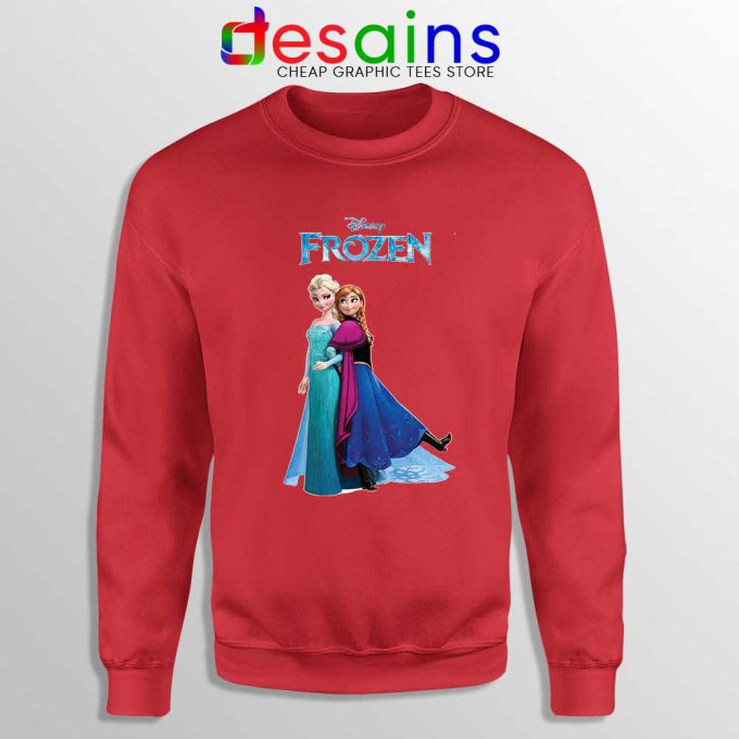 Frozen Anna and Elsa Red Sweatshirt Frozen 2 Film Sweater S-3XL